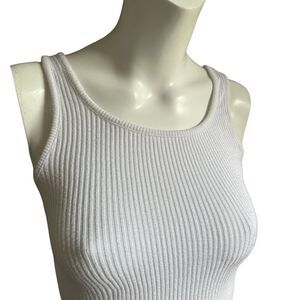 Vintage Knit Ribbed Tank Top